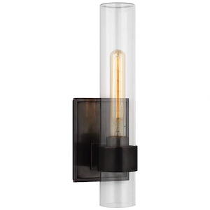 Presidio - 8W 1 LED Outdoor Wall Sconce In Modern Style-14 Inches Tall and 4.75 Inches Wide