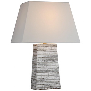 Gates - 15W 1 LED Medium Rectangle Table Lamp In Casual Style-26.5 Inches Tall and 18 Inches Wide