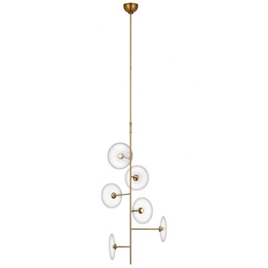Calvino - 18W LED Small Entry Chandelier In Modern Style-40.5 Inches Tall and 20 Inches Wide - 1328296