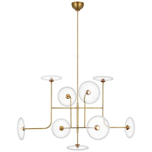 Calvino - 28W LED Extra Large Arched Chandelier In Modern Style-26.25 Inches Tall and 42 Inches Wide