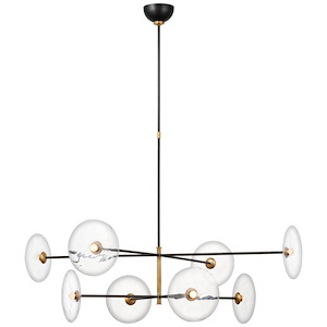 Calvino - 23W LED X-Large Radial Chandelier In Modern Style-13.5 Inches Tall and 42 Inches Wide