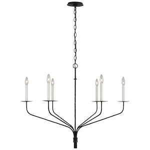 Belfair - 33W 6 LED Large Chandelier In Traditional Style-28 Inches Tall and 36.25 Inches Wide - 1112490
