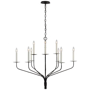 Belfair - 49.5W 9 LED Large 2-Tier Chandelier In Traditional Style-29.5 Inches Tall and 36.25 Inches Wide - 1112491