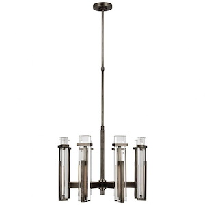 Malik - 65W LED Medium Chandelier In Modern Style-19.5 Inches Tall and 24 Inches Wide - 1112497