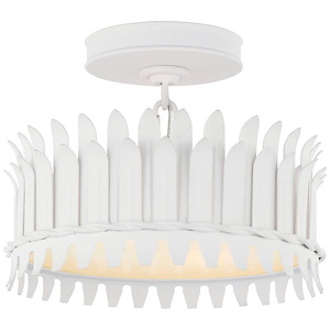Leslie - 13W 2 LED Semi-Flush Mount-8.25 Inches Tall and 12 Inches Wide
