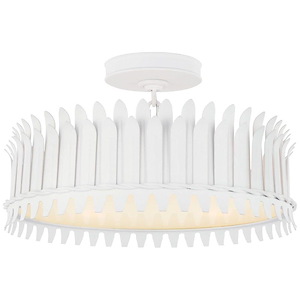 Leslie - 26W 4 LED Semi-Flush Mount-8.75 Inches Tall and 16 Inches Wide