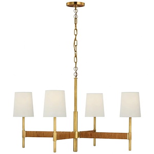 Elle - 60W 4 LED Large Chandelier In Casual Style-20.75 Inches Tall and 36 Inches Wide - 1225673