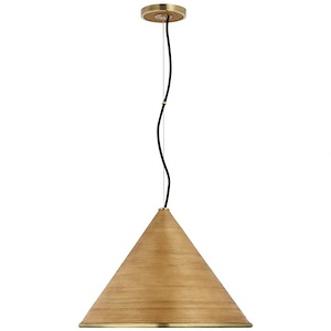 Reine - 15W 1 LED Large Pendant In Casual Style-13 Inches Tall and 18.75 Inches Wide - 1225745