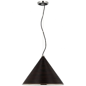 Reine - 15W 1 LED Large Pendant-13 Inches Tall and 18.75 Inches Wide