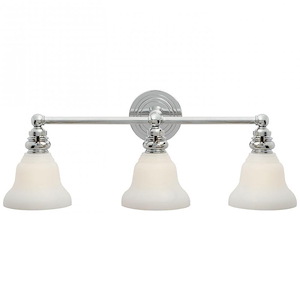 Boston - 3 Light Functional Triple Wall Sconce with Glass Shade
