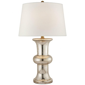 Bull Nose - 1 Light Cylinder Table Lamp-32 Inches Tall and 19 Inches Wide