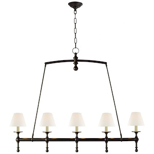 Classic - 5 Light Linear Chandelier In Traditional Style-37.5 Inches Tall and 48.25 Inches Wide - 1328324