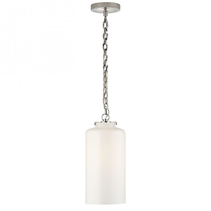 Katie - 1 Light Acorn Pendant with Glass Cylinder Shade - 1255407