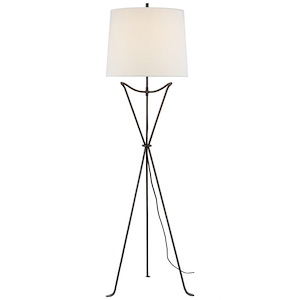 Neith - 15W 1 LED Large Tripod Floor Lamp In Traditional Style-64 Inches Tall and 20 Inches Wide