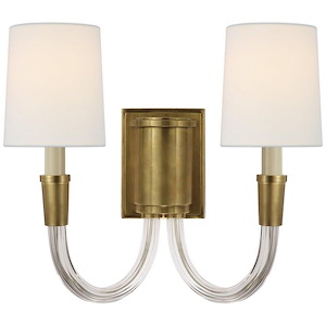 Vivian - 2 Light Double Wall Sconce In Modern Style-13.5 Inches Tall and 13.5 Inches Wide