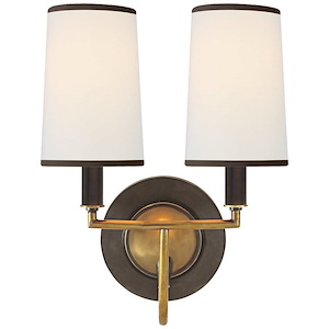 Elkins - 2 Light Double Wall Sconce In Modern Style-13.25 Inches Tall and 10 Inches Wide - 1328363