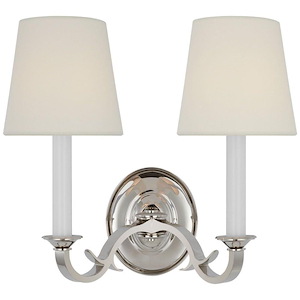 Channing - 2 Light Wall Sconce In Traditional Style-14 Inches Tall and 15 Inches Wide - 1314644