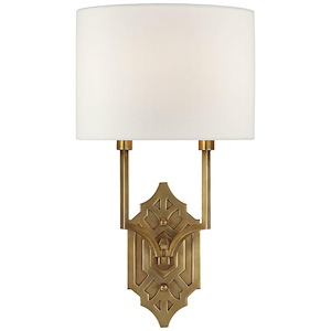 Silhouette Fretwork - 2 Light Wall Sconce In Modern Style-16.5 Inches Tall and 8.75 Inches Wide