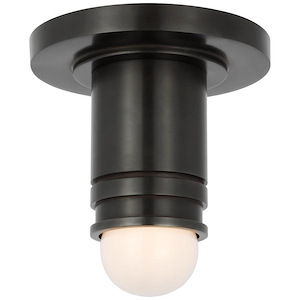 Top Hat - 15W 1 LED Mini Monopoint Flush Mount In Modern Style-5 Inches Tall and 2.75 Inches Wide