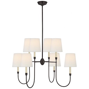Vendome - 8 Light Large Chandelier In Modern Style-43 Inches Tall and 35 Inches Wide