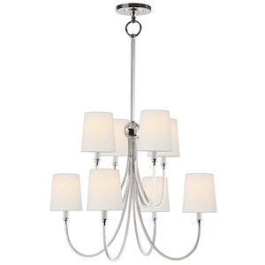 Reed - 8 Light Large Chandelier In Modern Style-37.5 Inches Tall and 26.5 Inches Wide - 1328423