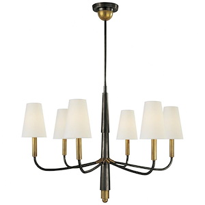 Farlane - 6 Light Small Chandelier In Modern Style-24.25 Inches Tall and 33 Inches Wide - 1328429