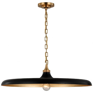 Piatto - 15W 1 LED Large Pendant In Casual Style-7 Inches Tall and 24 Inches Wide