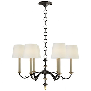 Channing - 6 Light Small Chandelier In Traditional Style-18.5 Inches Tall and 28 Inches Wide - 1328438
