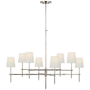 Bryant - 120W 8 LED Extra Large 2-Tier Chandelier In Modern Style-35.75 Inches Tall and 48 Inches Wide - 1328442
