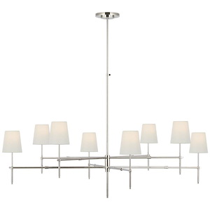 Bryant - 120W 8 LED Grande 2-Tier Chandelier In Modern Style-35.75 Inches Tall and 60 Inches Wide