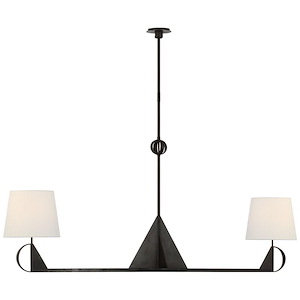 Auxerre - 30W 2 LED Extra Large Linear Chandelier In Modern Style-28.75 Inches Tall and 11.5 Inches Wide