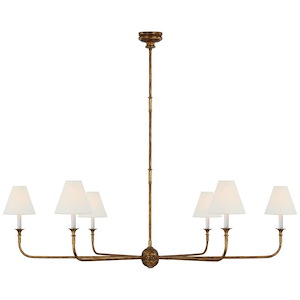 Piaf - 6 Light Grande Chandelier-18.25 Inches Tall and 58 Inches Wide