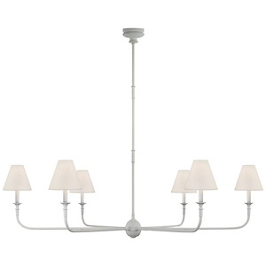 Piaf - 6 Light Grande Chandelier In Casual Style-18.25 Inches Tall and 58 Inches Wide