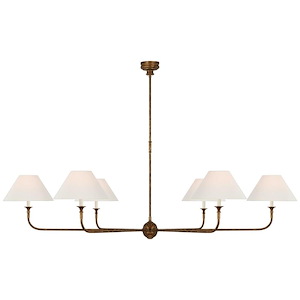 Piaf - 39W 6 LED Oversized Chandelier In Modern Style-24.25 Inches Tall and 72 Inches Wide