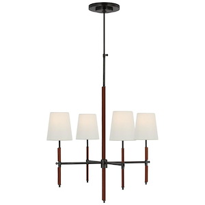 Bryant - 60W 4 LED Small Wrapped Chandelier In Modern Style-33 Inches Tall and 26 Inches Wide