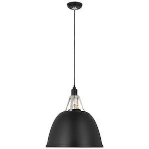 Gunner - 15W 1 LED Pendant-18 Inches Tall and 15.75 Inches Wide
