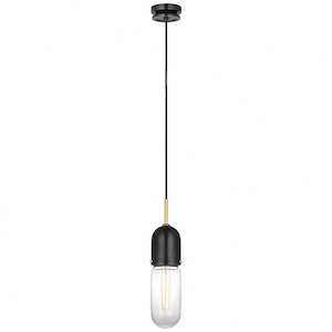 Junio - 8W 1 LED Pendant In Modern Style-17 Inches Tall and 4 Inches Wide - 1328463