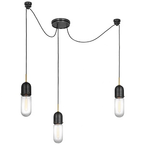 Junio - 24W 3 LED Chandelier In Modern Style-17 Inches Tall and 8.75 Inches Wide
