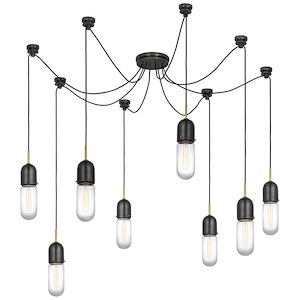 Junio - 64W 8 LED Chandelier In Modern Style-17 Inches Tall and 9.5 Inches Wide - 1328469
