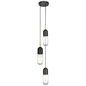 Junio - 24W 3 LED Pendant In Modern Style-17 Inches Tall and 8.75 Inches Wide - 1328472