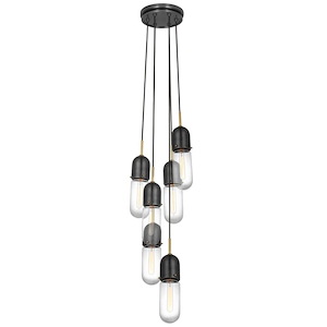 Junio - 48W 6 LED Pendant In Modern Style-17 Inches Tall and 9.5 Inches Wide - 1328474
