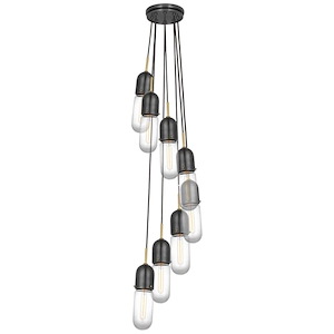 Junio - 64W 8 LED Pendant In Modern Style-17 Inches Tall and 9.5 Inches Wide