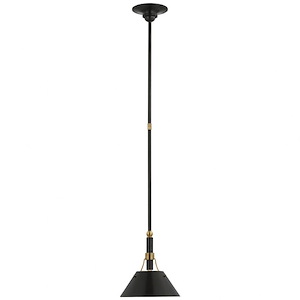 Turlington - 6.5W 1 LED Small Pendant In Traditional Style-9.75 Inches Tall and 8.75 Inches Wide - 1112592