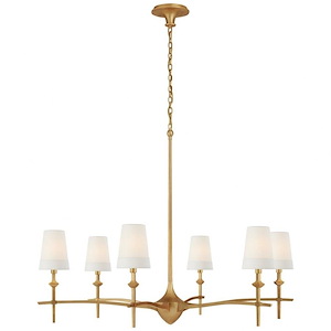 Pippa - 6 Light Grande Chandelier In Casual Style-35 Inches Tall and 46 Inches Wide