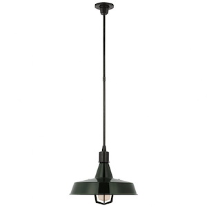 Fitz - 15W 1 LED Large Pendant In Modern Style-14.75 Inches Tall and 16.5 Inches Wide - 1112598