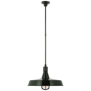 Fitz - 15W 1 LED X-Large Pendant In Modern Style-14.5 Inches Tall and 20 Inches Wide
