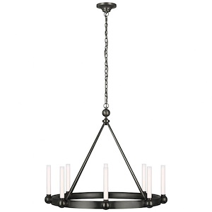 Jeffery - 35W LED Medium Ring Chandelier In Modern Style-24.5 Inches Tall and 30 Inches Wide