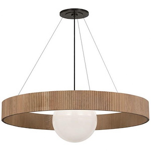 Arena - 15W 1 LED Ring and Globe Chandelier-14.5 Inches Tall and 42 Inches Wide