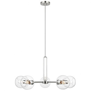 Codyn-5 Light Large Chandelier In Modern Style-20.38 Inch Tall and 34 Inch Wide