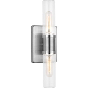 Keaton - 2 Light Small Bath Vanity-16 Inch Tall and 5 Inch Wide - 1395545